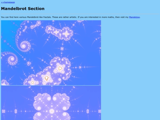 mandelbrots screenshot