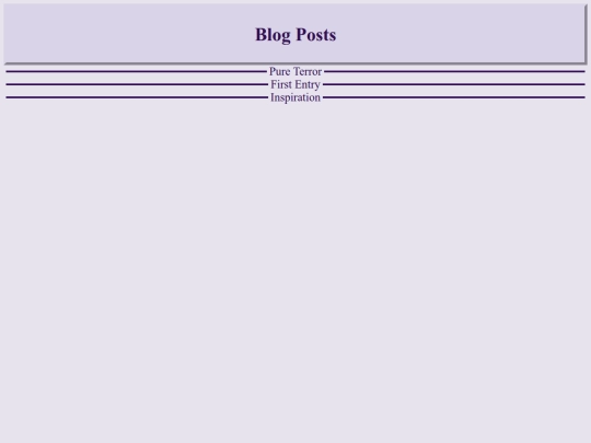 Posts/List screenshot