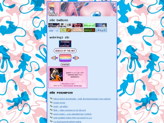 links screenshot