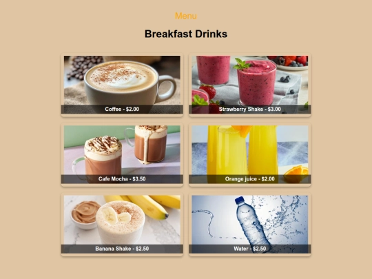 Breakfast Drinks screenshot