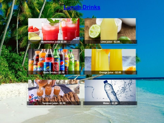 Lunch Drinks screenshot