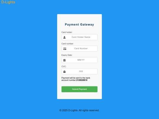 Payment Method screenshot
