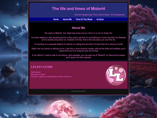 aboutme screenshot