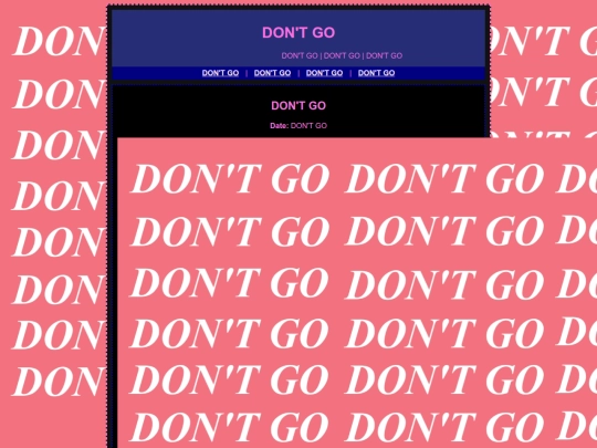 dontgodontgodontgo screenshot