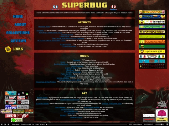 links screenshot