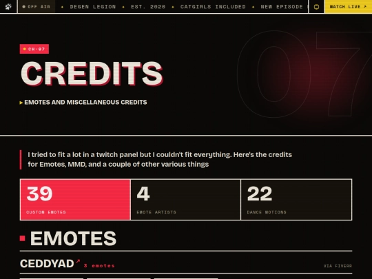 credits screenshot