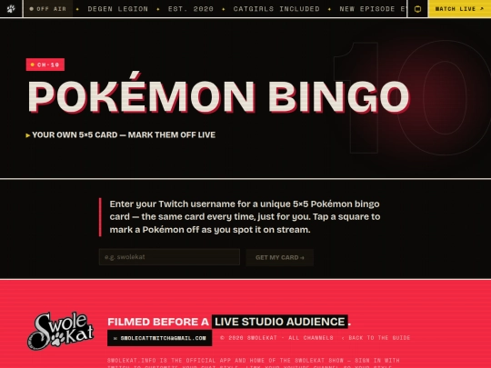 mini-games/pokemon-bingo screenshot