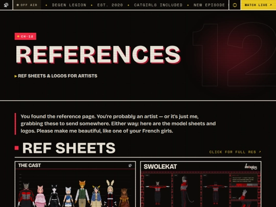 references screenshot