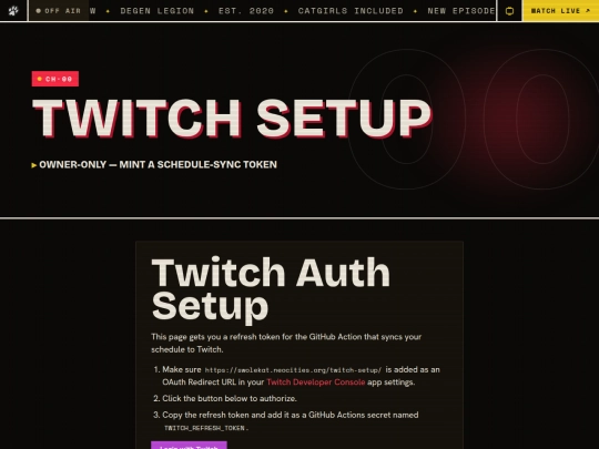 twitch-setup screenshot