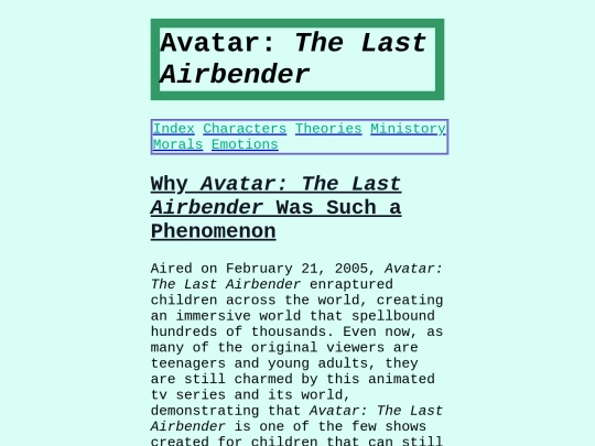 index screenshot