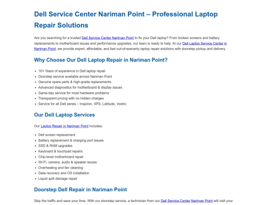 dell-service-center-nariman-point screenshot