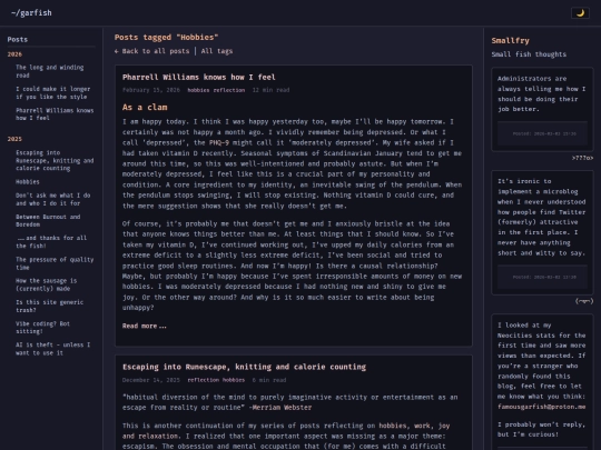 tags/hobbies screenshot