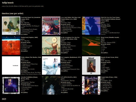 html/music screenshot
