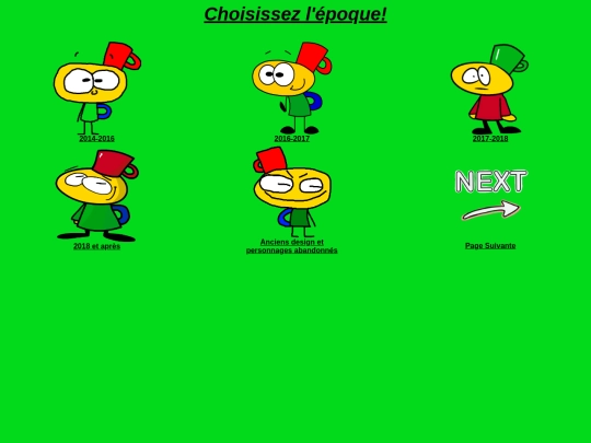 Personnages/Menu P screenshot