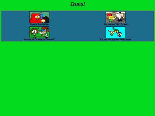 Trucs/Menu screenshot