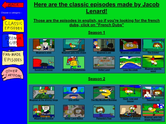 Videos/cartoons screenshot