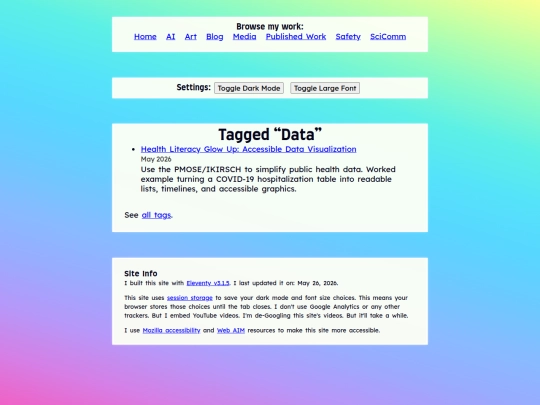 tags/data screenshot