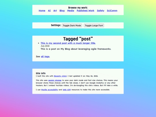 tags/post screenshot