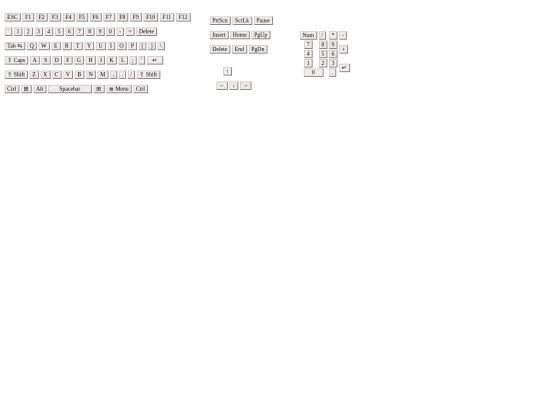 keys screenshot