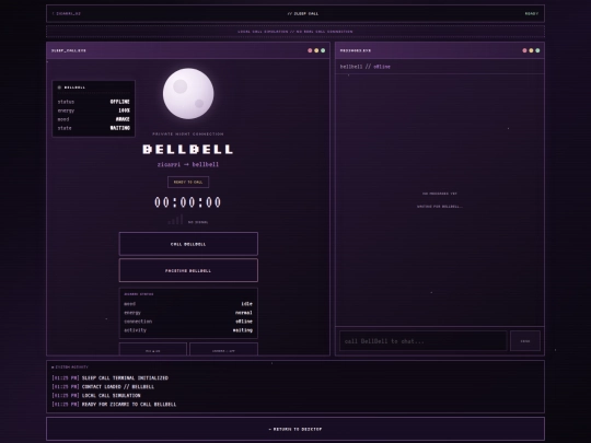 sleep-call screenshot