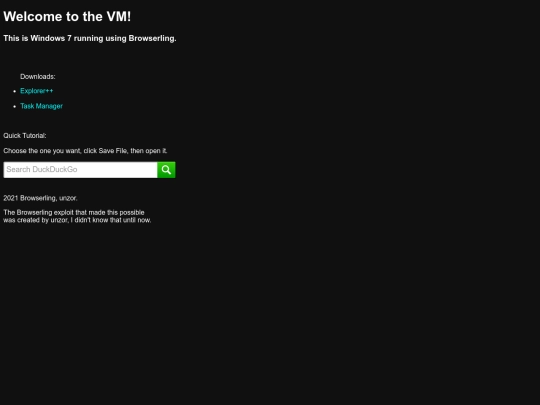 win7vm/welcome screenshot