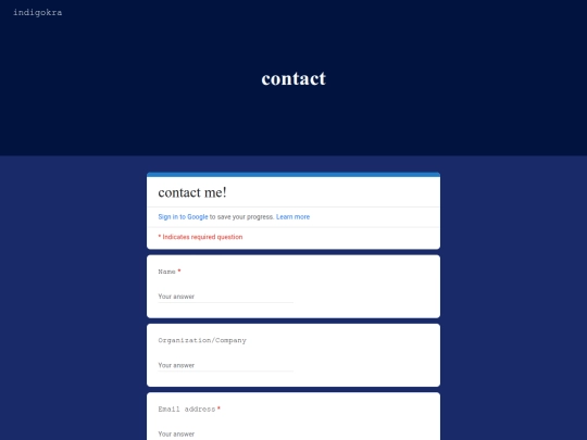 Contact screenshot