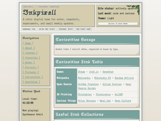 Curiosities screenshot