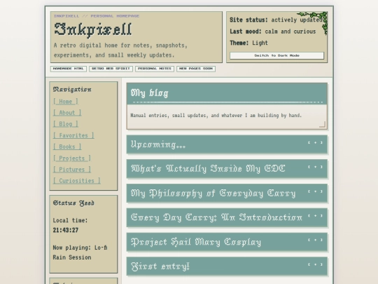 blog screenshot