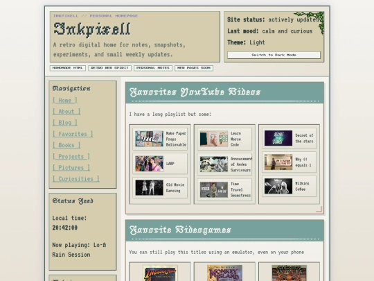 favorites screenshot