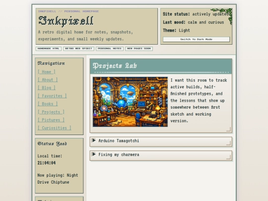 projects screenshot