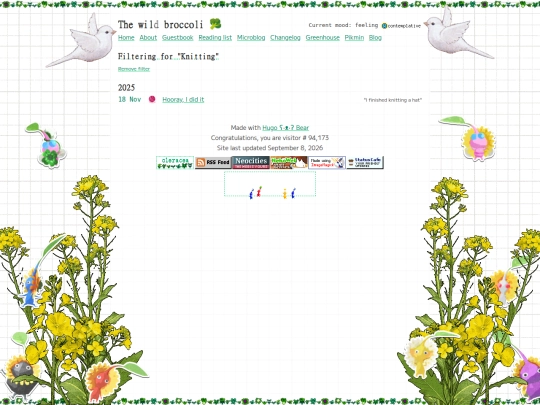 blog/knitting screenshot