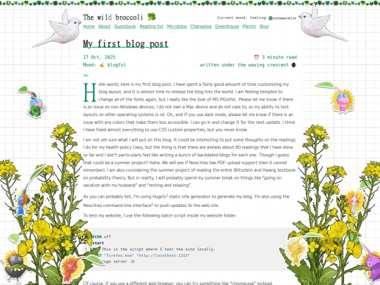 my-first-blog-post screenshot