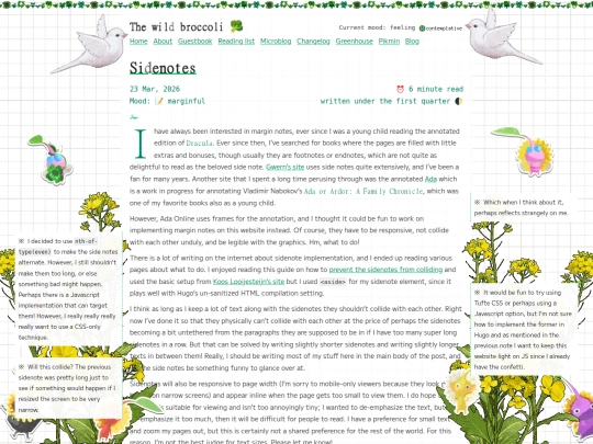 sidenotes screenshot