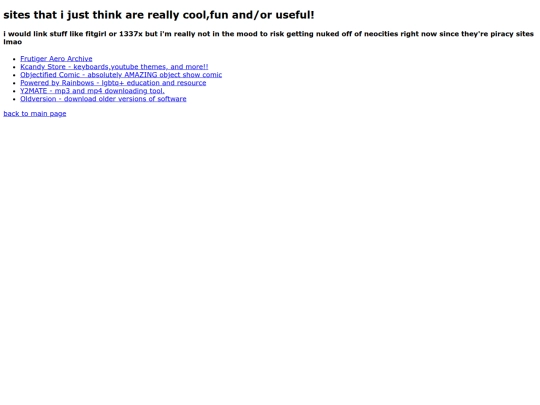 CoolSites screenshot