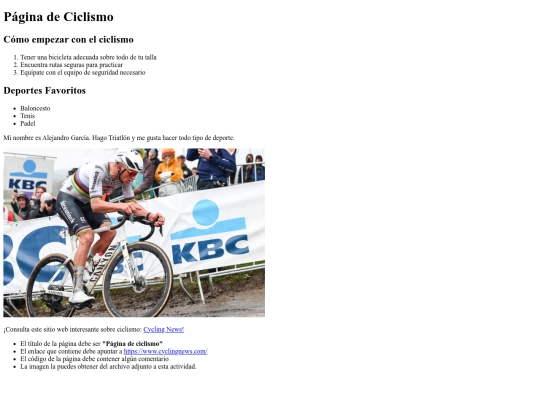 paginadeciclismo screenshot