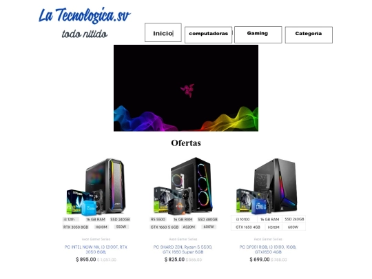 categorias screenshot