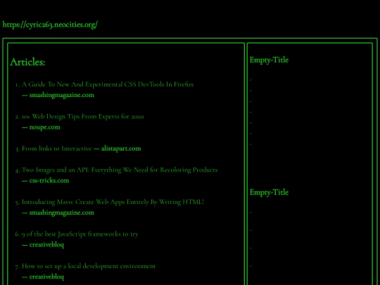 index screenshot