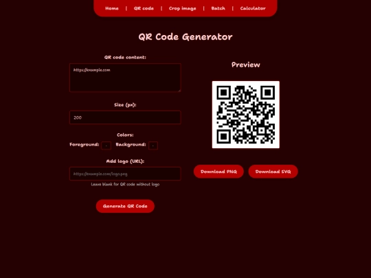 qr-kode screenshot