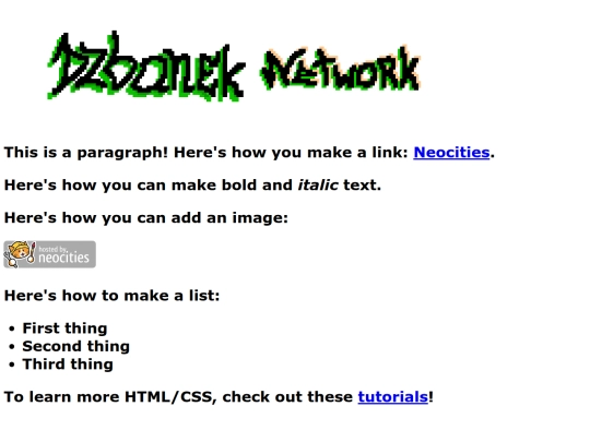 index screenshot