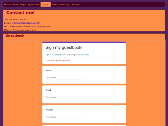 contact screenshot
