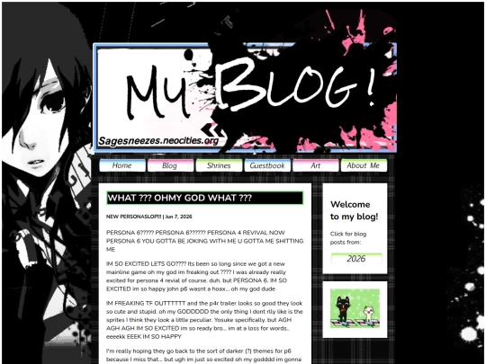 blog screenshot
