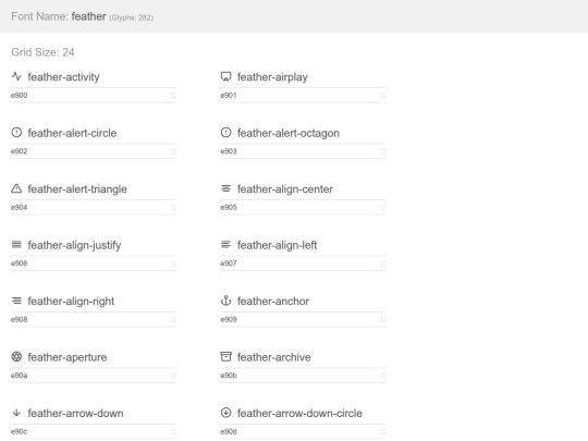 fonts/feather/demo screenshot