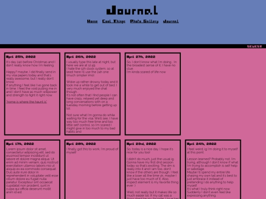 journal screenshot