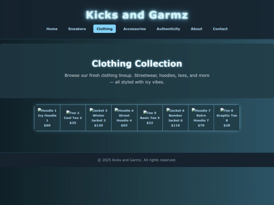 clothing screenshot