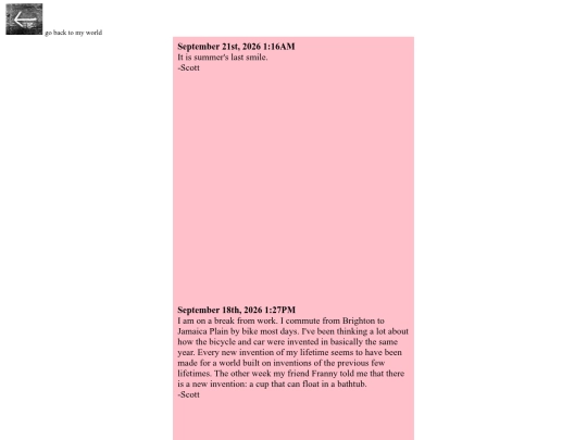 myworld/blog screenshot
