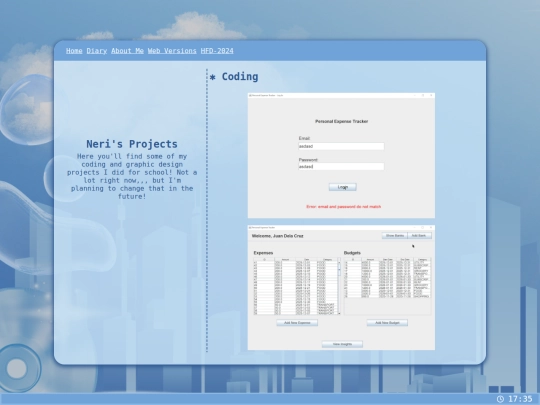 projects screenshot