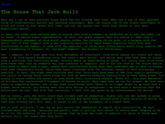 CreativeWriting/JacksHouse screenshot