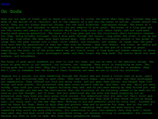 CreativeWriting/OnGods screenshot