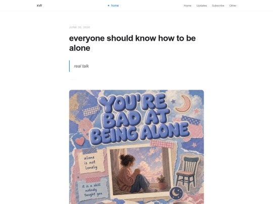 blog/alone screenshot