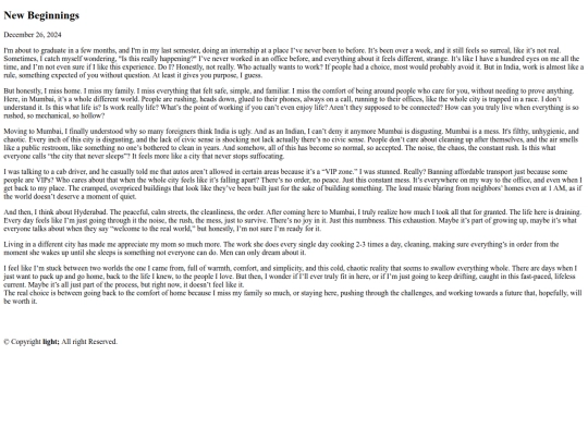 blog/newbeginning screenshot